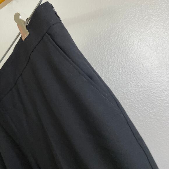 APC Rue Madame Paris Pants Womens Size 40 Black Tapered Pleated Side Zip Career - Picture 6 of 10